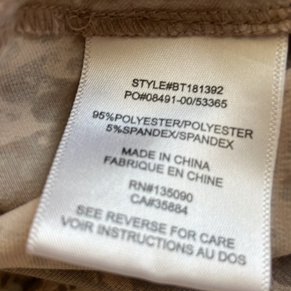 Black Swan mauve snake print dolman sleeve top with back tie XS EUC - Picture 9 of 11